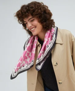 Chapeaux Et Echarpes^WOUF Foulard Amour Rose