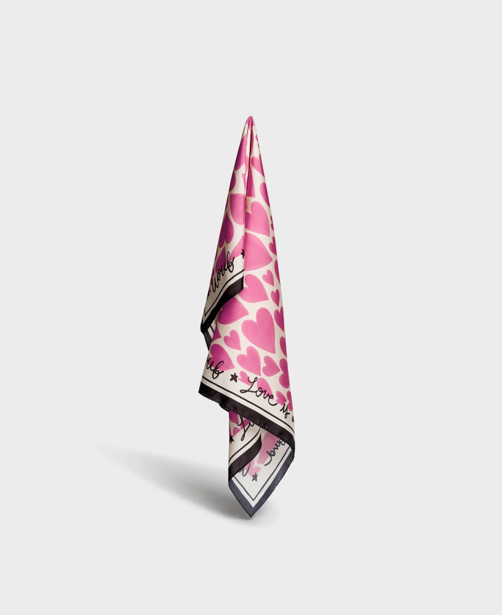 Chapeaux Et Echarpes^WOUF Foulard Amour Rose