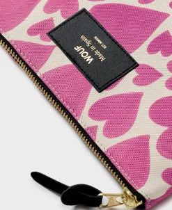 Sacs Pochette^WOUF Poche Amour Rose