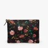 Mini-Sacs^WOUF Pochette Xl Fleurs Noires