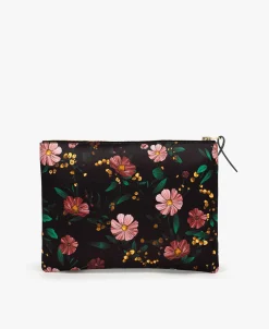 Mini-Sacs^WOUF Pochette Xl Fleurs Noires
