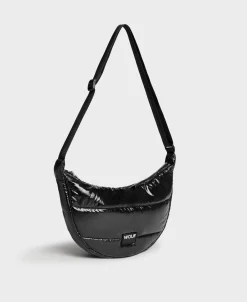 Sacs De Taille^WOUF Sac Bandoulière Noir Brillant