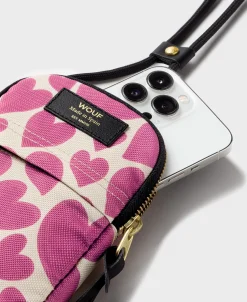 Sacs Pour Téléphone^WOUF Sac De Téléphone Amour Rose