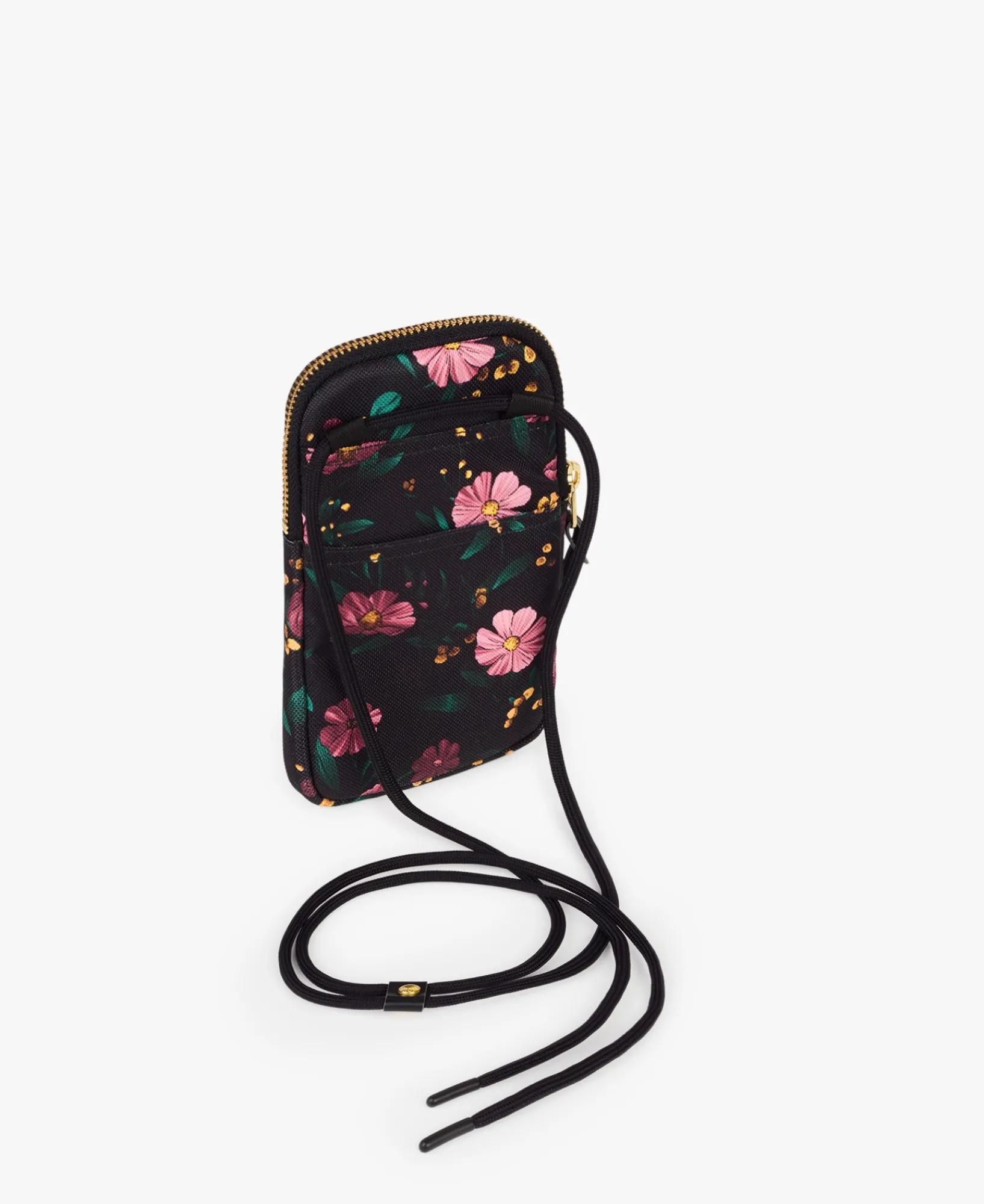 Sacs Pour Téléphone^WOUF Sac De Téléphone Fleurs Noires
